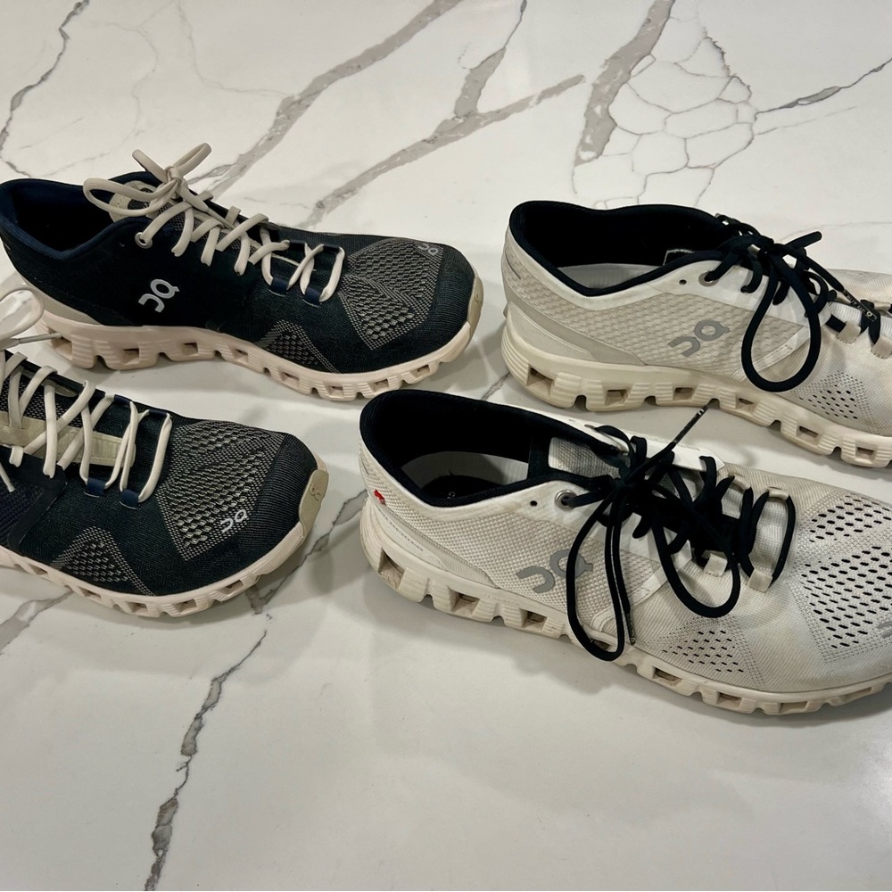 Bundle!! Two pairs of On Cloud tennis shoes women’s size 9
